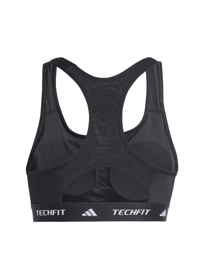 Adidas Adidas Tf Bra Black Workout Bra - Medium Support Bra For Women - Image 2