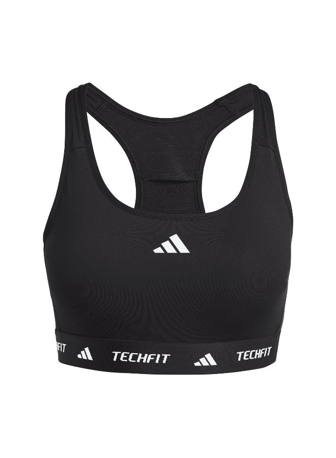 Adidas Adidas Tf Bra Black Workout Bra - Medium Support Bra For Women - Image 1