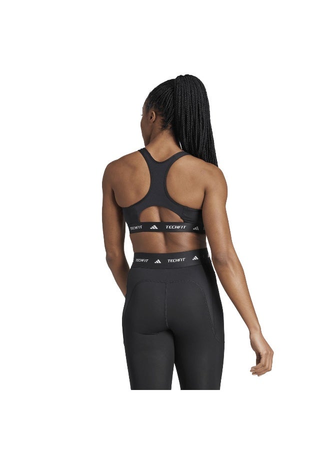 Adidas Adidas Tf Bra Black Workout Bra - Medium Support Bra For Women - Image 5