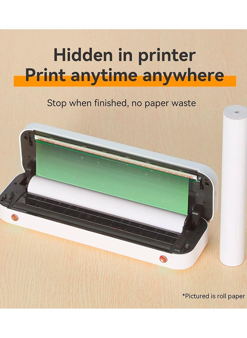 PeriPage Riitek Peripage A4 Thermal Paper Roll for Printing Label Tag, Sticker, Note, Memo, Receipt (Non-Sticky Thermal Paper, 210 x 297 mm - 200 A4 Sheet) - Image 4