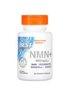 Doctor's Best Doctor's Best, NMN+, 400 mg, 60 Veggie Capsules (200 mg per Capsule) 