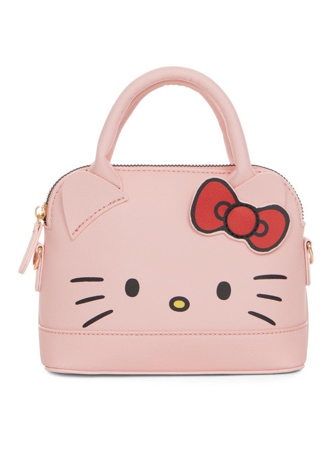 Sanrio Hello Kitty Leather Crossbody Handbag Girls Boys Teens Adults Officially Licensed Hello Kitty Faux Pu Leather Cosplay Crossbody Handbag (Pink) - Image 1