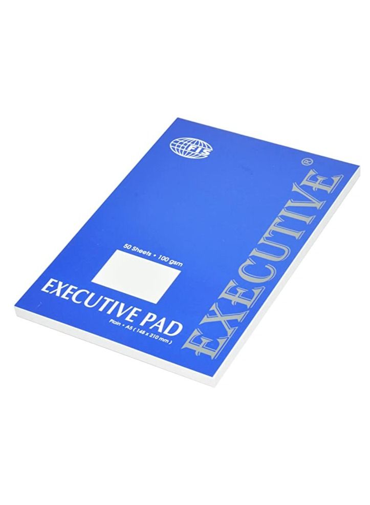FIS 10-Piece FIS Executive Writing Pad A5, Plain 50-Sheets - FSPDEXA5PL - Image 3