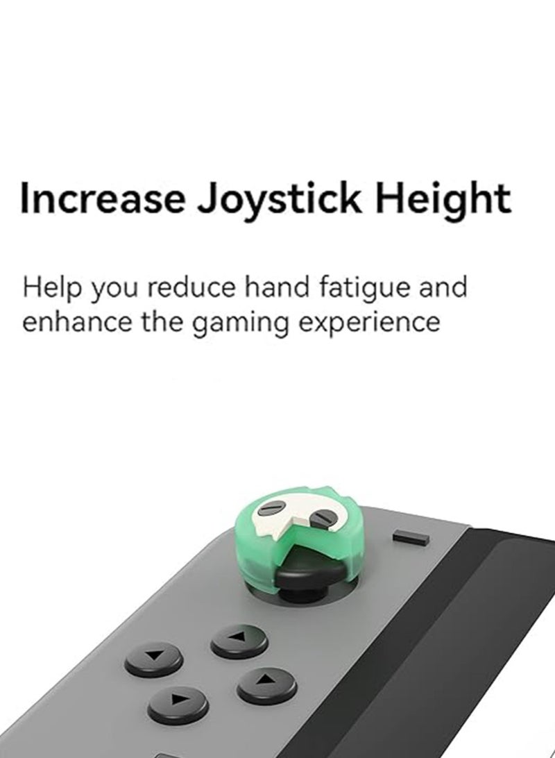 2 Pair / 4PCS Blue Phantom Theme Thumb Grip Caps,Soft Silicone Joystick Cover Compatible with Nintendo Switch/OLED/Switch Lite Only - Blue Phantom - Image 2
