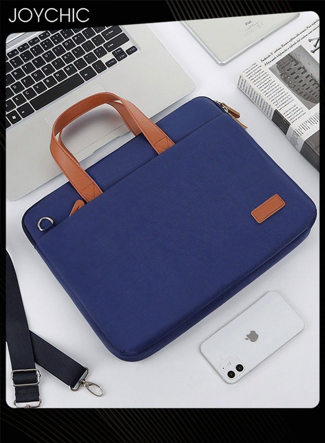 Casual Business Lightweight Zipper Laptop Bag  with Adjustable Shoulder Straps for Women Men Work Office  Fit 16 inch - Image 1