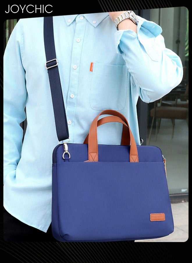 Casual Business Lightweight Zipper Laptop Bag  with Adjustable Shoulder Straps for Women Men Work Office  Fit 16 inch - Image 4