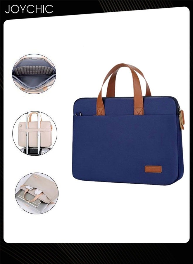 Casual Business Lightweight Zipper Laptop Bag  with Adjustable Shoulder Straps for Women Men Work Office  Fit 16 inch - Image 2