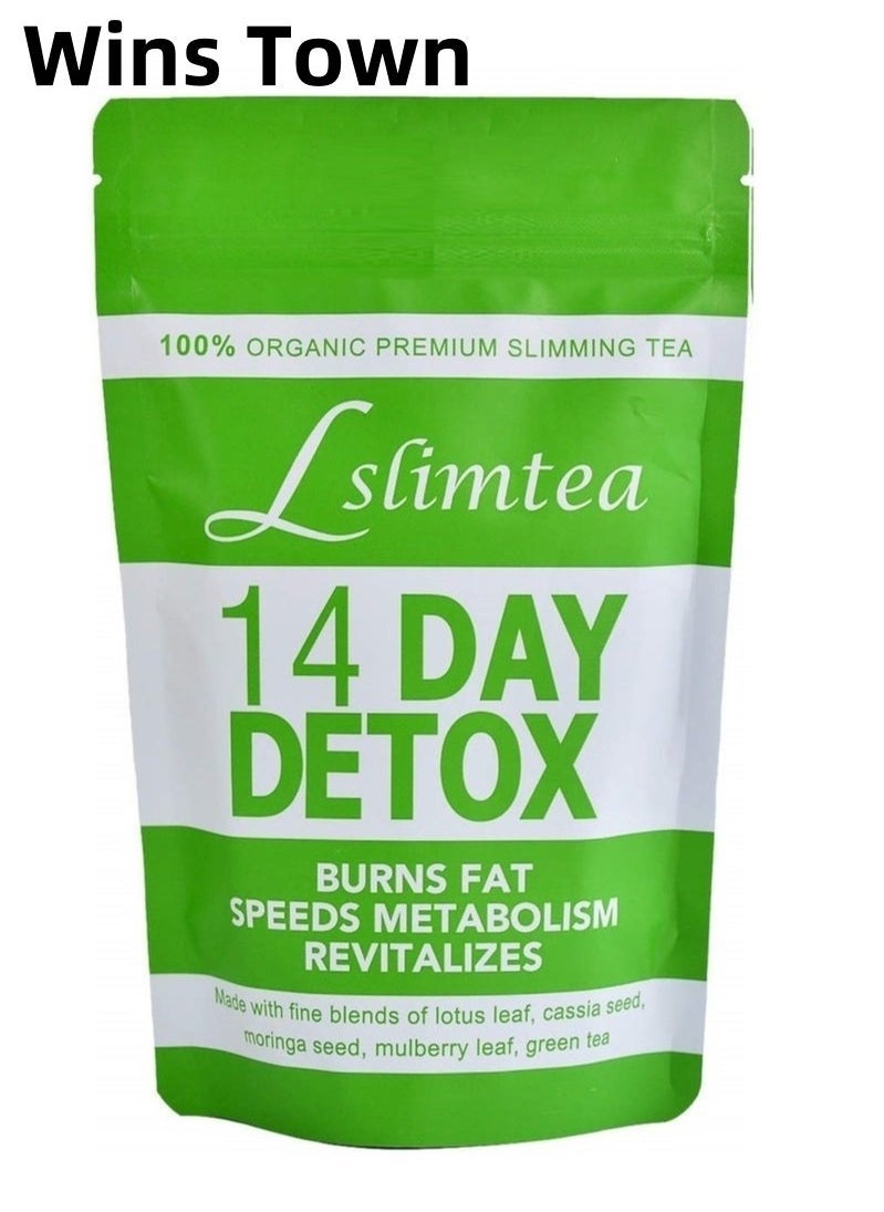 Wins Town Detox Tummy Tea Bags, Weight Loss Slimming Tea, Detox Tea Support Healthy Digestive and Metabolism,14 bags  - Image 1