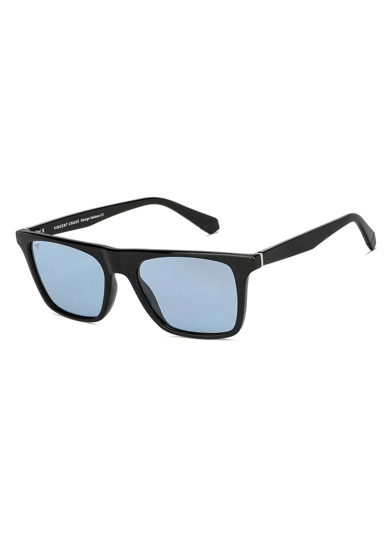 VINCENT CHASE Vincent Chase By Lenskart | Full Rim Square Branded Latest and Stylish Sunglasses | Polarized and 100% UV Protected | Men & Women | Large | VC S13971
