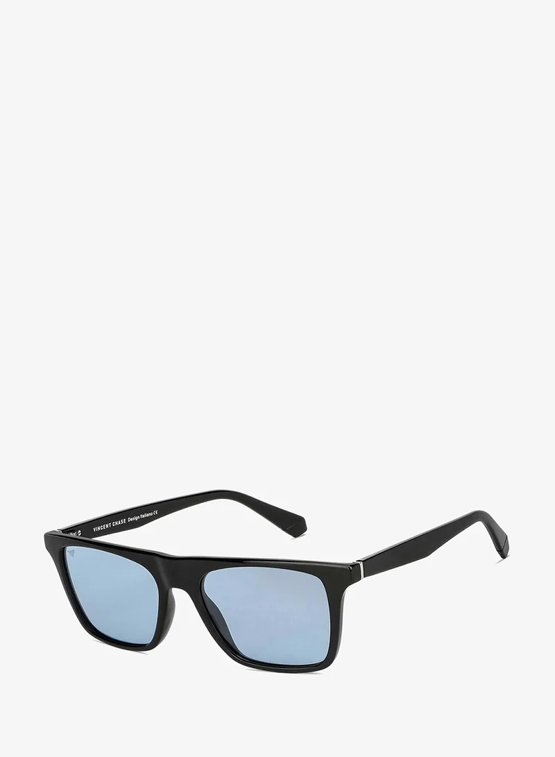 VINCENT CHASE Vincent Chase By Lenskart | Full Rim Square Branded Latest and Stylish Sunglasses | Polarized and 100% UV Protected | Men &amp; Women | Large | VC S13971