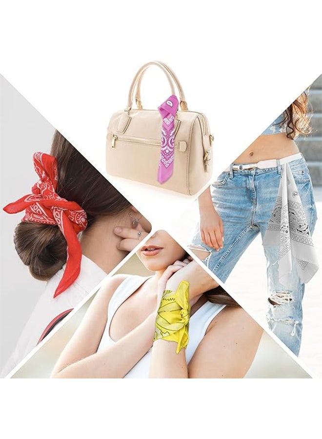GIFT 4 Pcs Versatile Paisley Bandanas, Face Masks, Scarves, and Headwear - Image 3