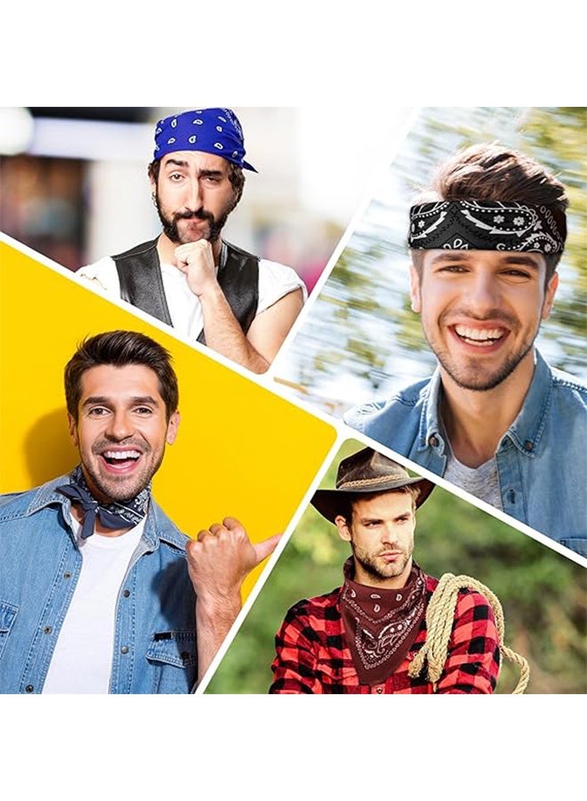 GIFT 4 Pcs Versatile Paisley Bandanas, Face Masks, Scarves, and Headwear - Image 5
