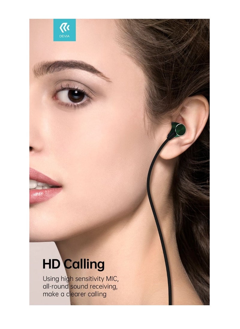 devia - METAL EARPHONE KINTONE SEIRES FROM DEVIA WITH 90 DEGREE PLUG 3.5MM Perfect for HD calls and games - WHITE - Image 1