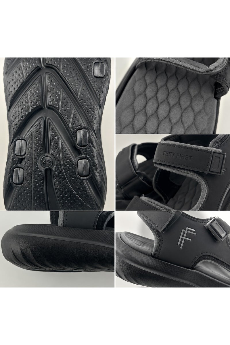 Feet First Men’s Sports Sandals with Adjustable Velcro Straps – Lightweight Comfort Outdoor Walking Sandals - Image 3