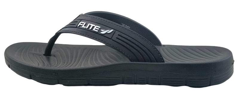 FLITE Thong V-Strap Slippers for Men & Women | Soft Cushioned, Lightweight & Non-Slip Daily Use Chappals (Black, UK Footwear Size System, Adult, Men, Numeric, Medium, 7) - Image 4