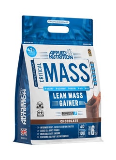 Applied Nutrition Critical Mass Professional - Weight Gain Protein Powder, High Calorie Weight Gainer, Lean Mass-6kg - 40 Servings-Chocolate