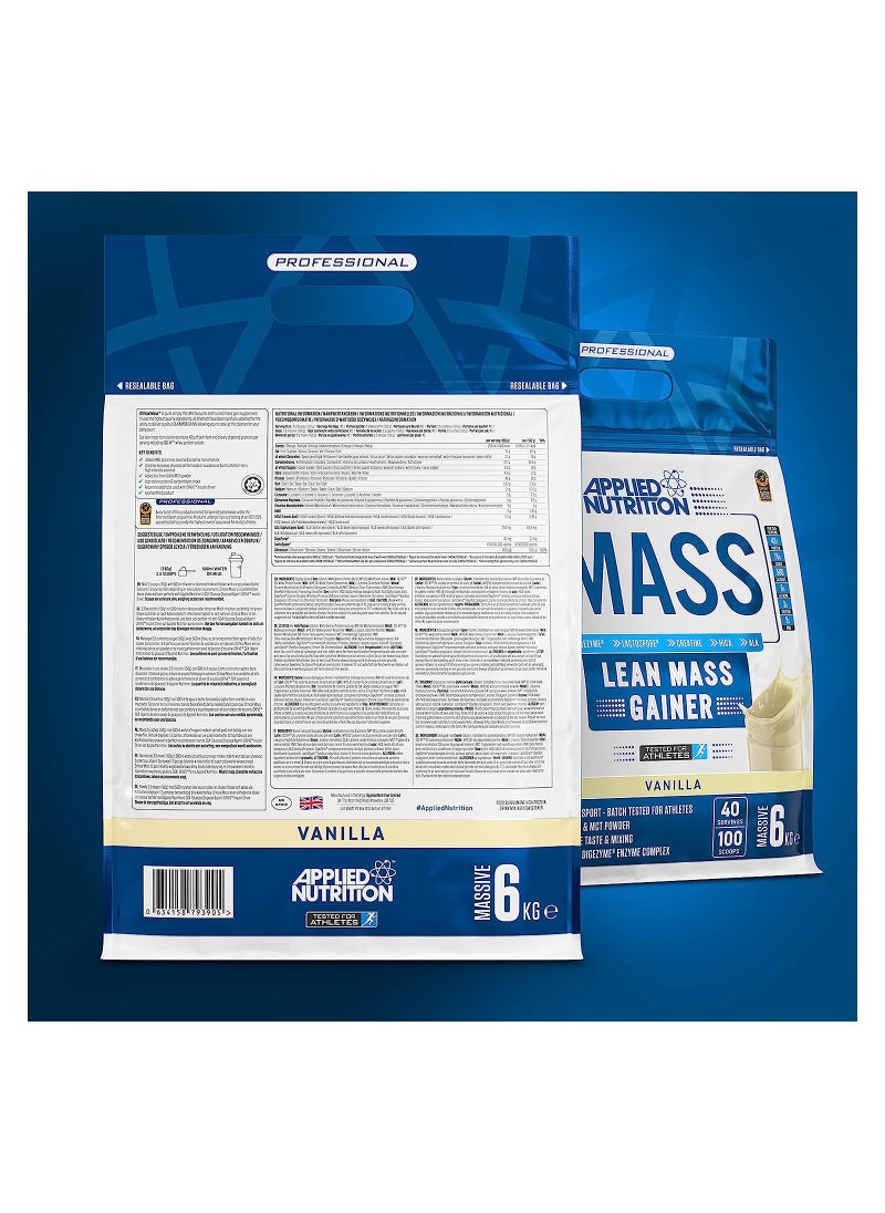 Applied Nutrition - Applied Nutrition Critical Mass Professional - Weight Gain Protein Powder, High Calorie Weight Gainer, Lean Mass-6kg - 40 Servings-Chocolate - Image 1