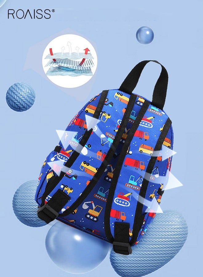 roaiss Boys Dinosaur Backpack with Adjustable Shoulder Straps, Fashion Cartoon School Bag, High-Capacity Waterproof Bookbags, Casual Daypack for Toddlers, Suitable for School, Excursion and Outdoor Activities, 22*13*27cm - Image 3