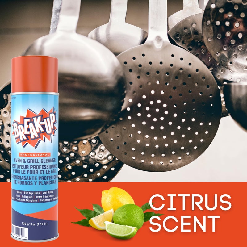 Diversey break Up Professional Oven & Grill Cleaner, Heavy Duty Spray Removes Baked on Grease, Aerosol, 19-Ounce - Image 5