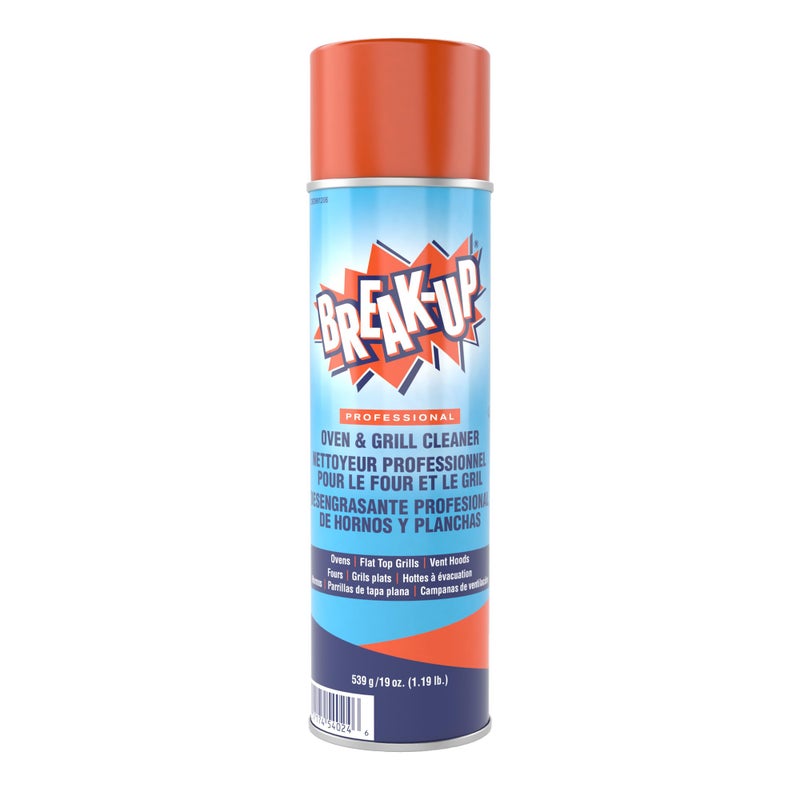 Diversey break Up Professional Oven & Grill Cleaner, Heavy Duty Spray Removes Baked on Grease, Aerosol, 19-Ounce - Image 1