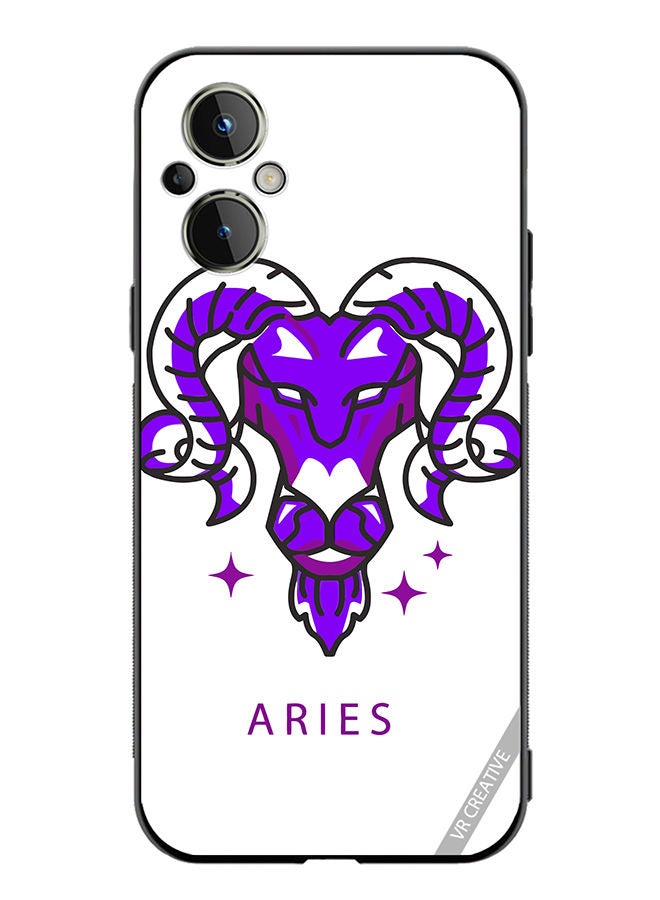 VR CREATIVE Protective Case Cover For OnePlus Nord N20 5G Purple Watercolor Zodiac Sign Design Multicolour - Image 1