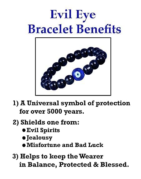 JFL Mens - Jewellery for Less Combo of 3 Evil Eye Rakhi for Rakshabandhan Festival Bhaiya, Bhai Rakhi Handcrafted with Hand Written Card and Roli Chawal, Adjustable. - Image 5