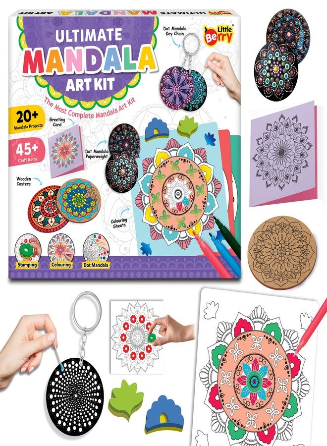 Little Berry Mandala Madhubani Painting Kit | Ultimate Mandala Art Kit for Adults | All-Inclusive Art and Craft Kit for Girls | Create 20+ Projects | Gifts for Girls Age 10-12 - Image 1