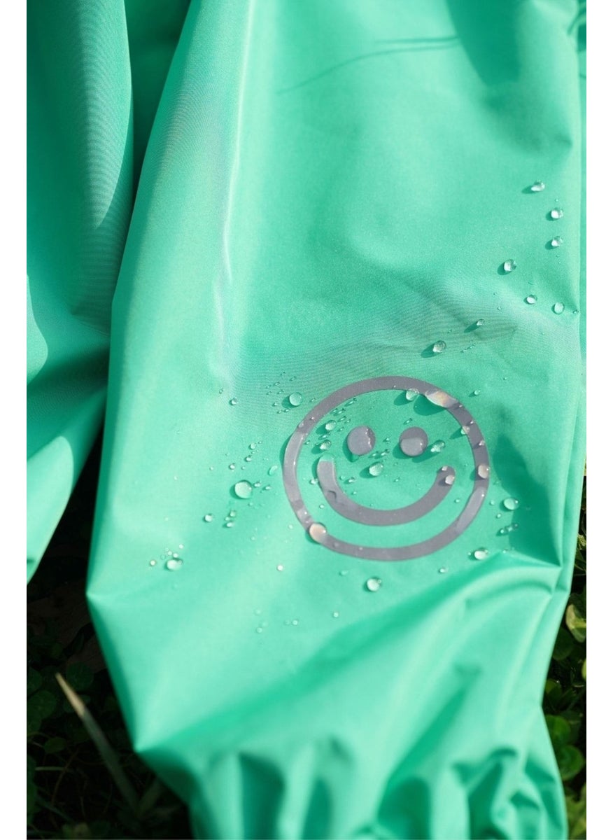 Belkızın Atölyesi Green Waterproof Overalls with Suspenders  - Image 4