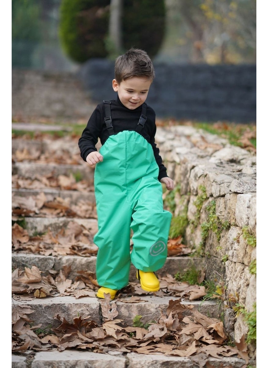 Belkızın Atölyesi Green Waterproof Overalls with Suspenders  - Image 1