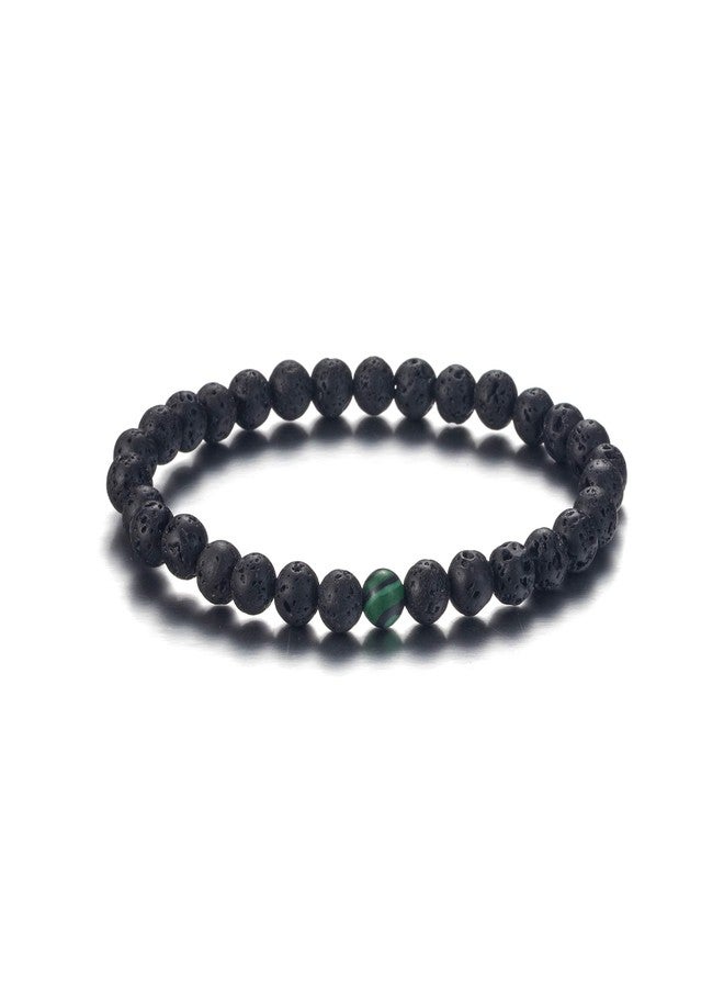 Softones 6MM Lava Rock Aromatherapy Anxiety Essential Oil Diffuser Beads Bracelet for Women Men,Friendship Couples Gifts Natural Stone Bracelets - Image 5