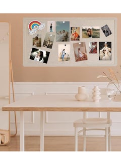 VUCATIN Felt Bulletin Board Notice Board with Push Pins for Paste Notes Photos Schedules Decorative Picture Framed Display Board for School Home Kitchen & Office Walls (Brown 90 * 120cm)  - Image 4