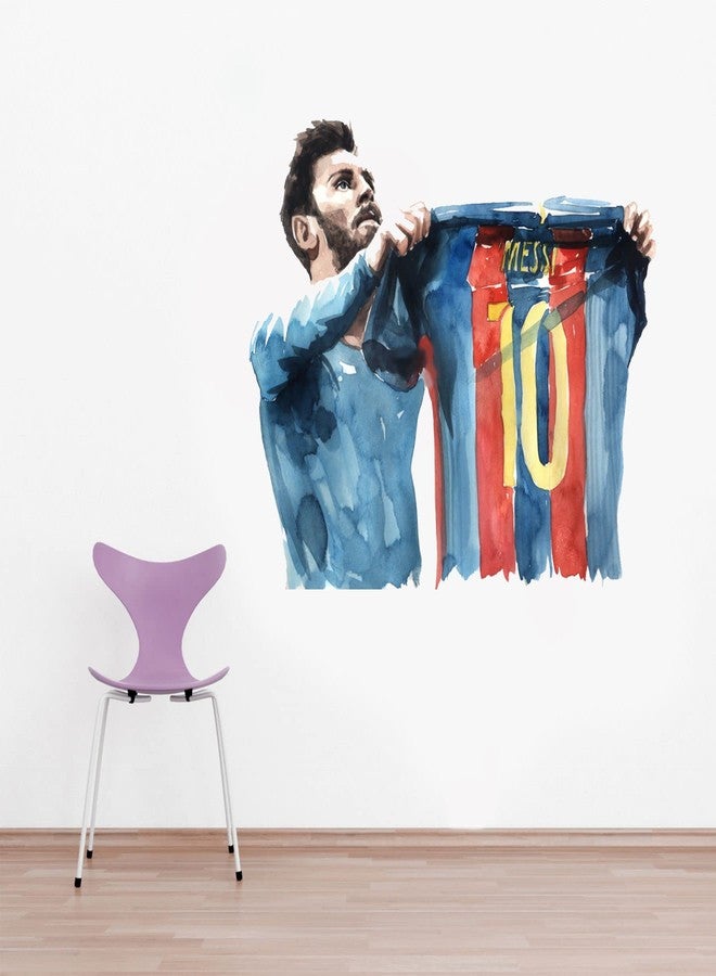 Sticker Yard Lionel Messi Jersey Vinyl Wall Sticker for Living Room/Bedroom/Office and All Decorative Wall Stickers Size 55X55CM - Image 2
