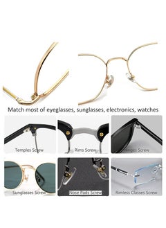 Generic 20pcs Eyeglasses Nose Pads, Eyeglasses Repair Kit Nose Pads with Small Screws Screwdriver, Suitable for Eyeglasses Sunglasses Eyewear Watch Repair, Gold  - Image 5