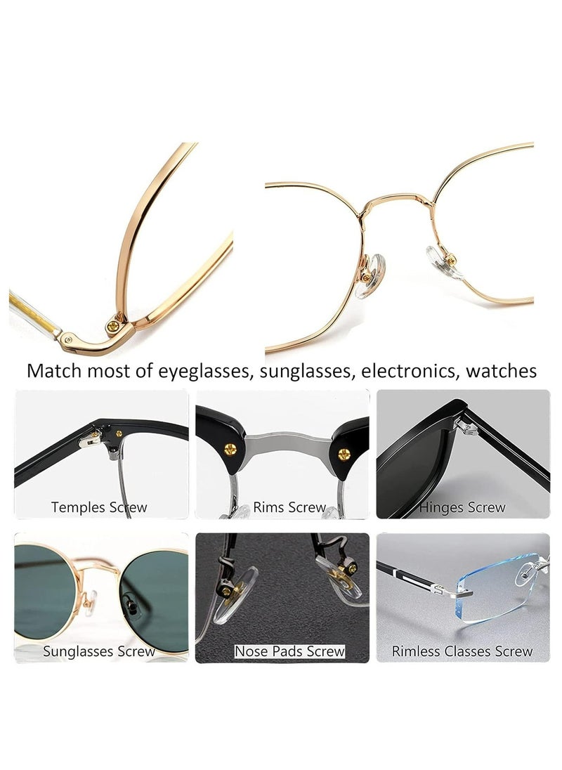 Generic 20pcs Eyeglasses Nose Pads, Eyeglasses Repair Kit Nose Pads with Small Screws Screwdriver, Suitable for Eyeglasses Sunglasses Eyewear Watch Repair, Gold  - Image 5