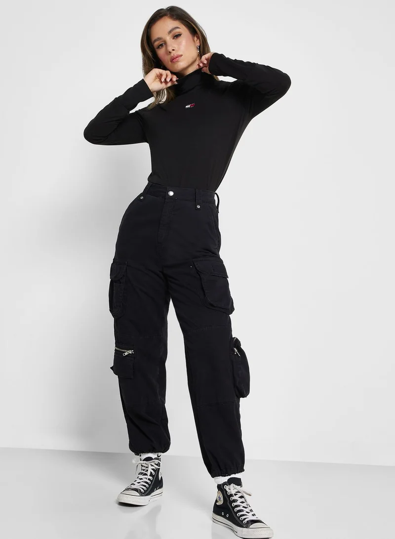 TOMMY JEANS Turtle Neck Logo Sweatshirt