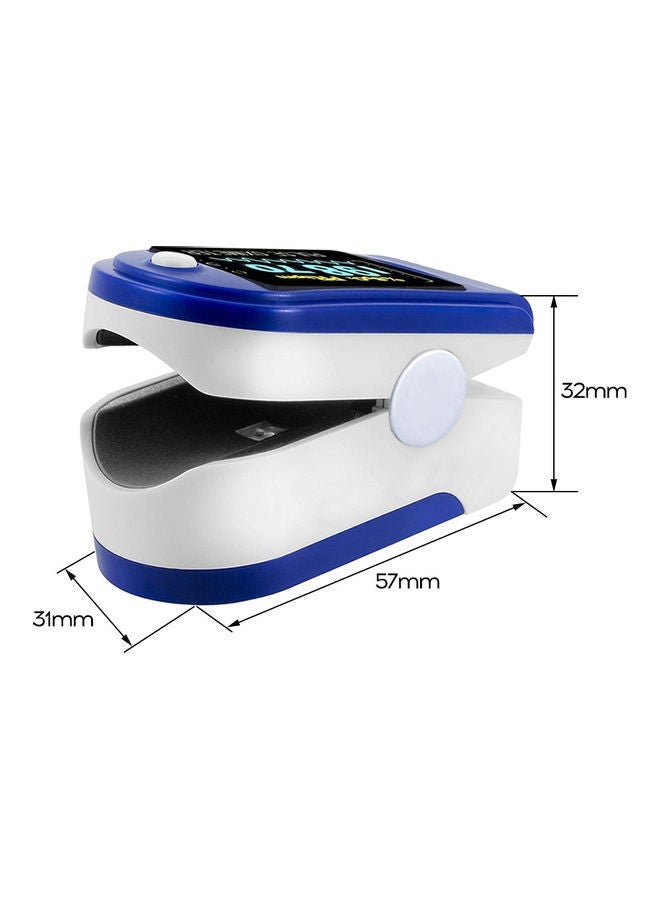 TFT Display Fingertip Oximeter B-lood Oxygen Pulse Rate Monitor Portable Family Travel Oximeter Blue - Image 3