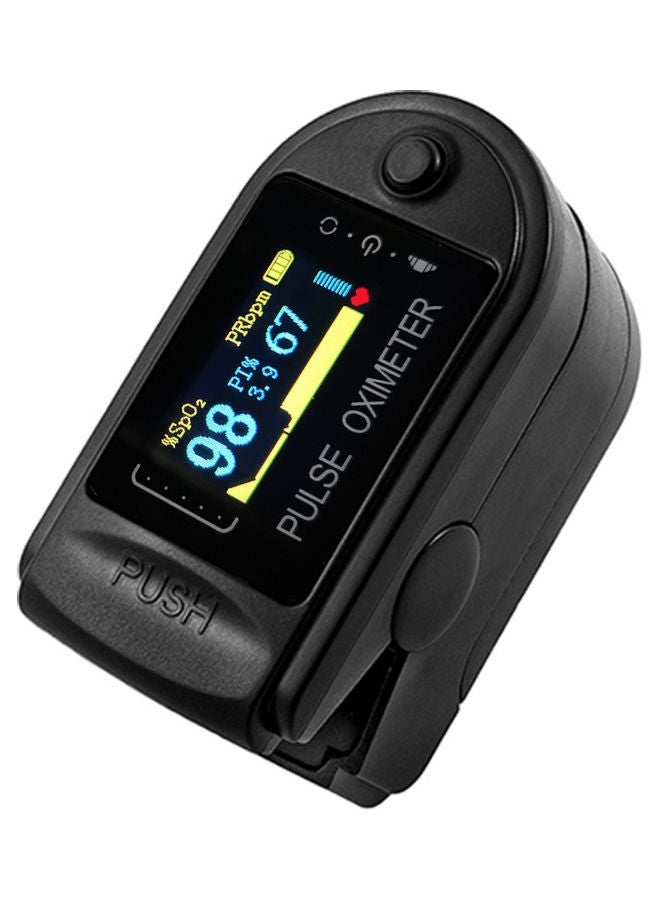 TFT Display Fingertip Oximeter B-lood Oxygen Pulse Rate Monitor Portable Family Travel Oximeter Blue - Image 4