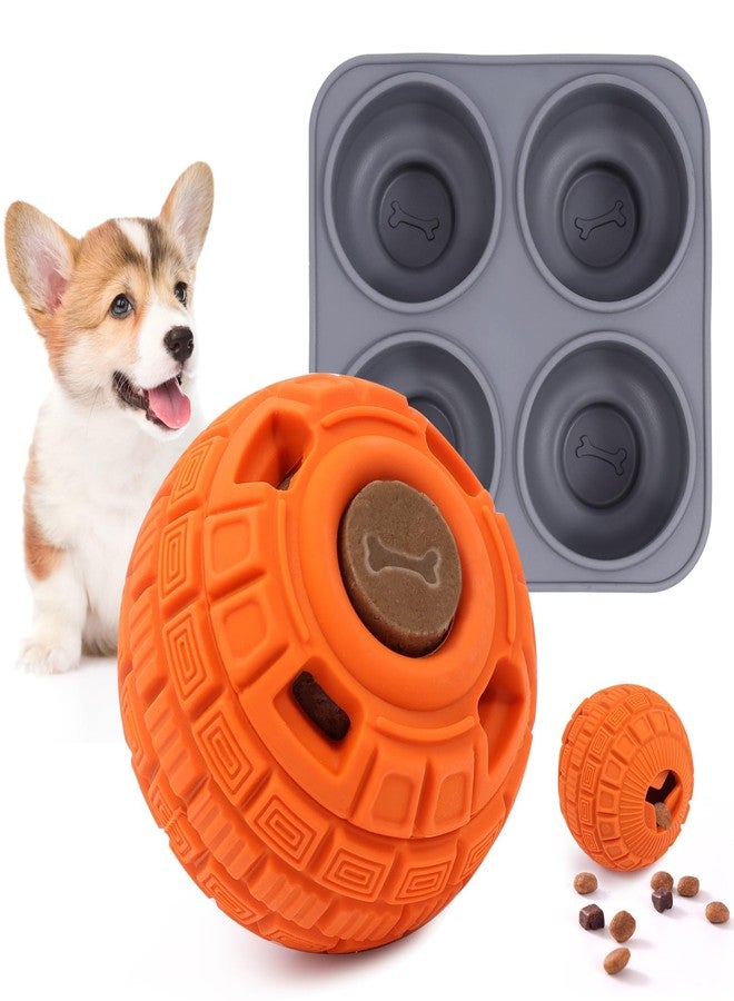 ORIA Dog Frozen Treat Toy, Frozen Dog Treat Ball, Food Dispensing Ball Toy, Frozen Treat Dog Enrichment Toys, Thickened Fillable Dog Chew Toys for Slow Feeding, Boredom, Keep Dogs Busy - Image 1