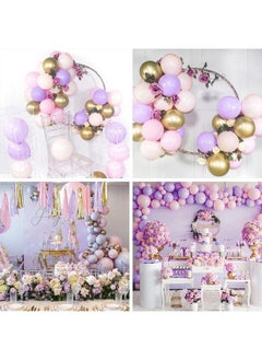 Purple Pink Gold Balloons 60 Pcs 12 Inch Purple Balloons Light Pink Balloons Gold Metallic Balloons And Pink Balloons Purple Pink Balloons For Princess Birthday Party Purple Baby Shower - pzsku/Z9F4B14AC6C2C7166DA68Z/45/_/1692165934/87e4f962-f308-40e9-b09e-75cc25cc9279