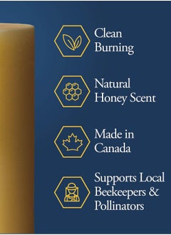 dutchman s gold Dutchman's Gold Handcrafted Beeswax Pillar Candle (Tall)  - Image 2