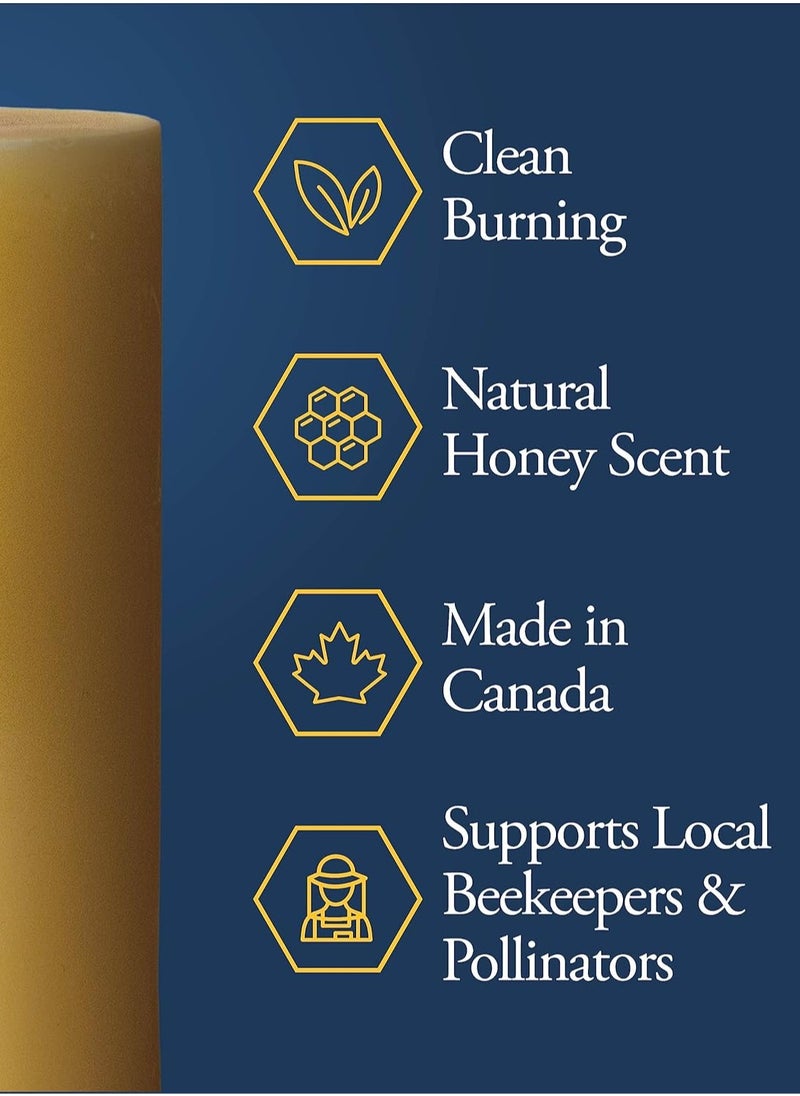 dutchman s gold Dutchman's Gold Handcrafted Beeswax Pillar Candle (Tall)  - Image 2