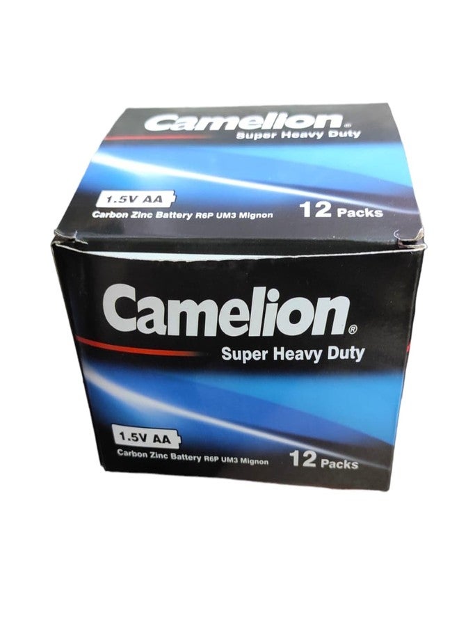 كاميليون بطاريات كاميليون R6PBP4B 1.5 فولت من الكربون والزنك AA (4 قطع، عبوة من 12) - Image 1