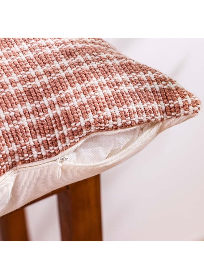 DANUBE HOME - Outdoor Woven Cushion | Patio Throw Pillow Winter Garden Farmhouse Decor Outdoor Furniture | Decorative Pillows For Outdoor Seating Chair Sofa Swings 50X50cm-Multi Color 231202708928 - Image 1