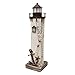 Attraction Design Attraction Design Wooden Lighthouse Decor with Light, Decorative Nautical Lighthouse Nightlight Rustic Ocean Sea Beach  - Image 2