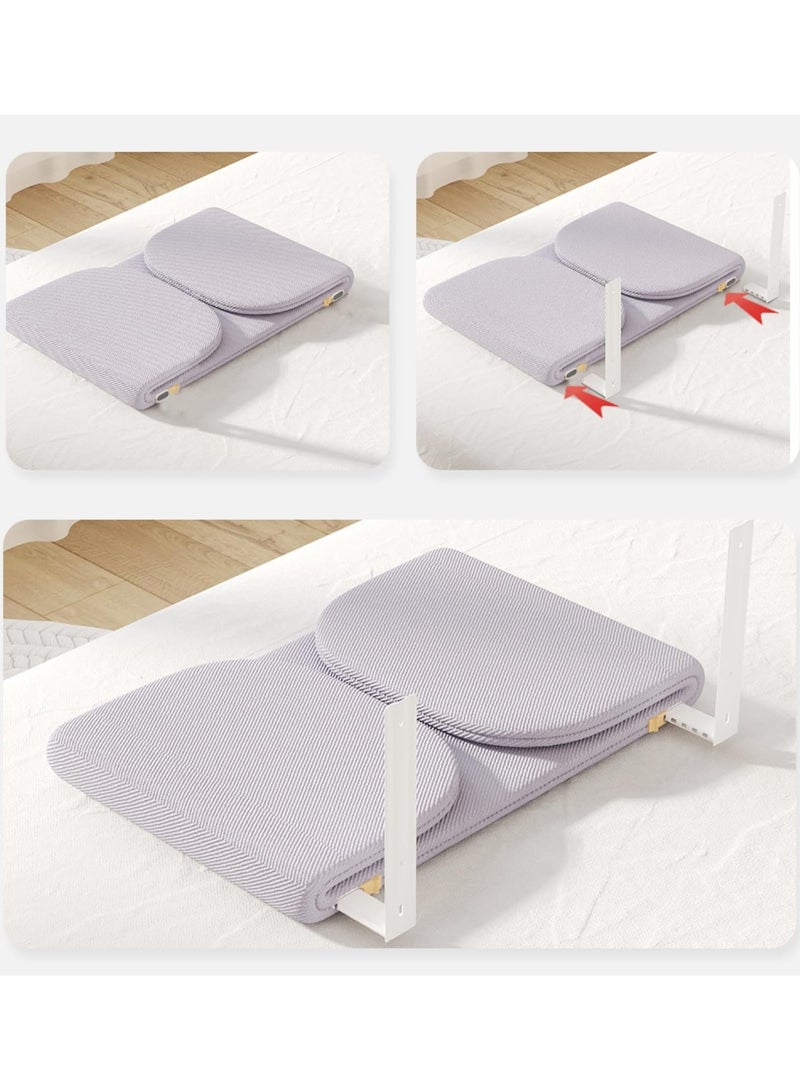 1 Pack Foldable Crib Rail Guard for Kids 120*40CM Adjustable Universal Toddler Bed Rails, Baby Falling Protector Fence Crib Bed Guard for Twin Full Size Queen u0026 King Beds Grey - Image 5