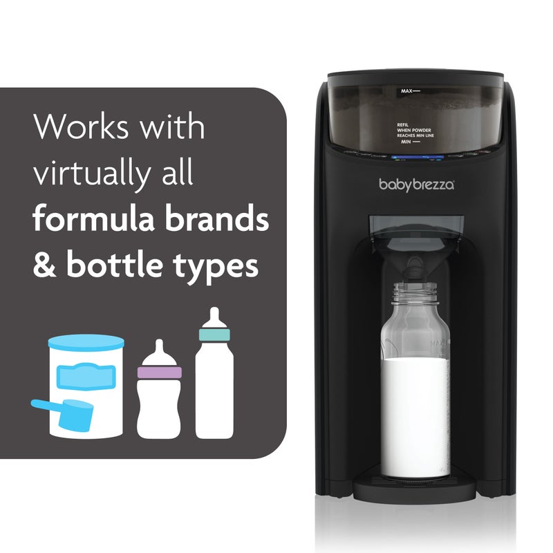 Baby Brezza Formula Pro Advanced WiFi Formula Dispenser - Automatically Mix a Warm Formula Bottle From Your Phone Instantly – Easily Make Bottle With Automatic Powder Blending Machine, Black - Image 5