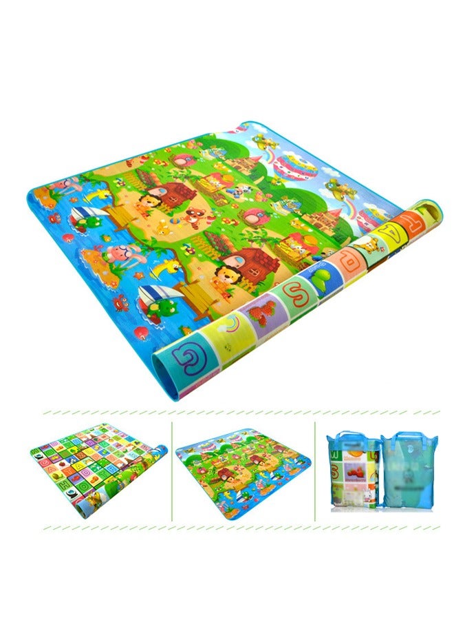 XIANGYU 1-Piece Double Sided 200X180X1cm Play Mat Waterproof Non-toxic Eco-friendly Large Baby Infant Carpet - Image 1