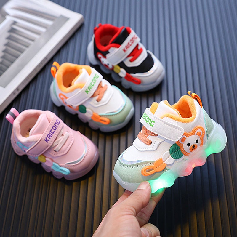 2024 cotton shoes new 0-3 years old children's sneaker soft sole non-slip men's and women's baby shoes big two cotton warm shoes - Image 2