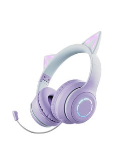 General External B39PRO Cat Ear Luminous Gaming Wireless Headset Gradient Color Over-Ear Bluetooth Headset  - Image 1