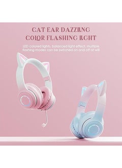 General External B39PRO Cat Ear Luminous Gaming Wireless Headset Gradient Color Over-Ear Bluetooth Headset  - Image 5